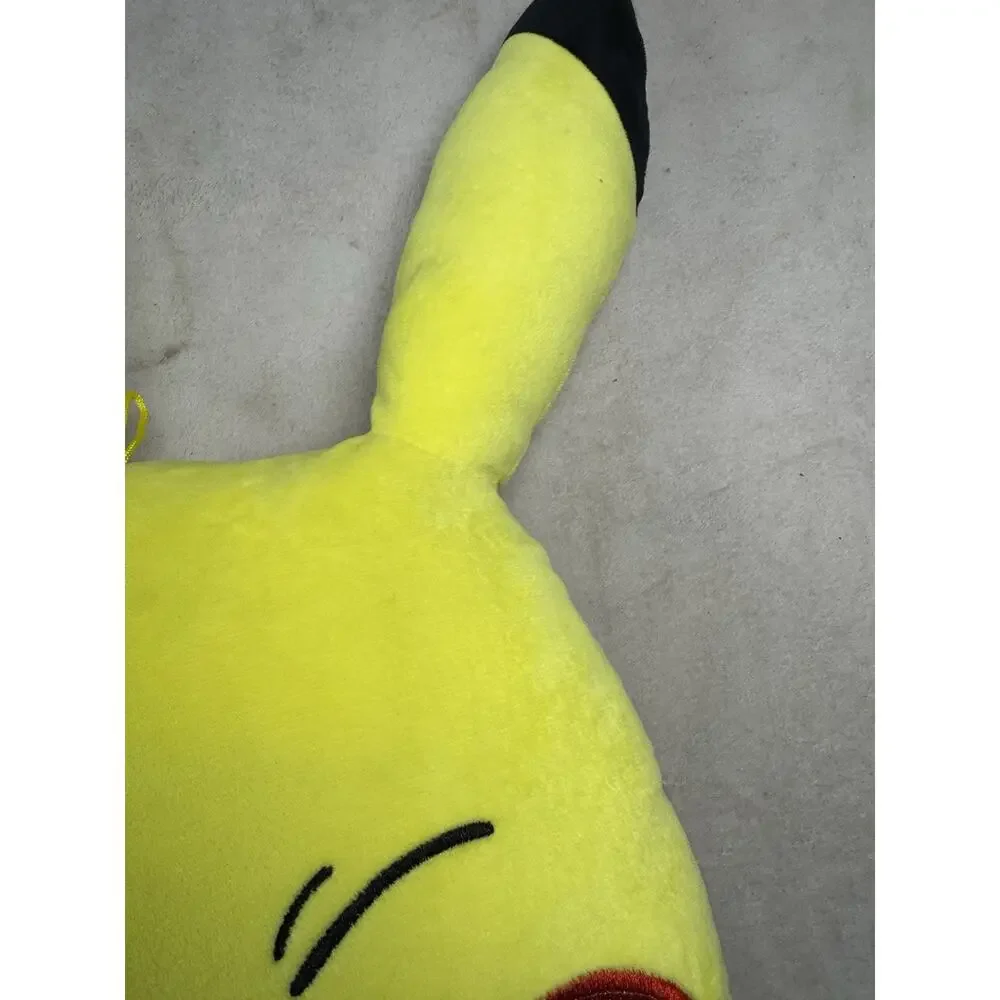 Pokemon Pikachu Winking Face Plush Pillow 20” Toy Factory Yellow Stuffed Toy